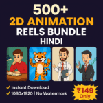 2D Animation Reels bundle Hindi