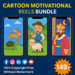 Cartoon Motivational Reels Bundle