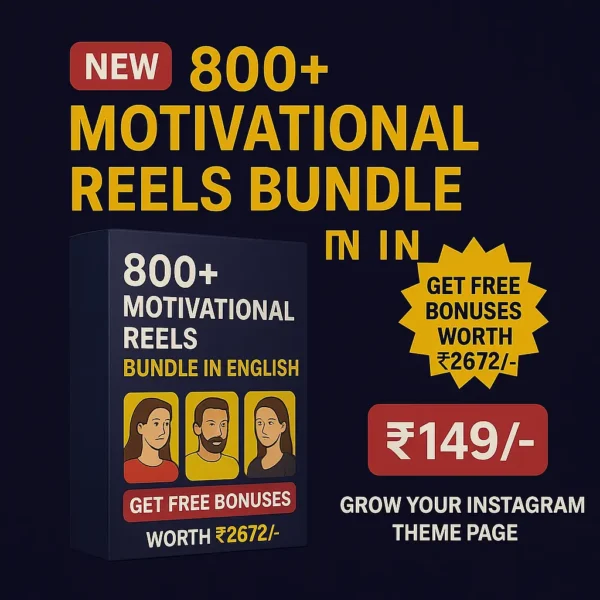 800+ Motivational Reels Bundle In English
