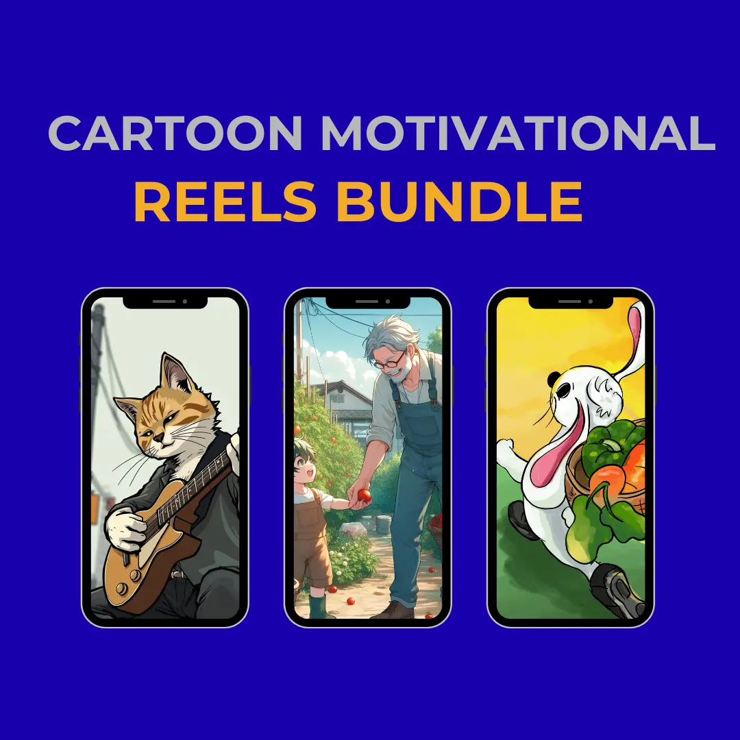 Cartoon Motivational Reels Bundle